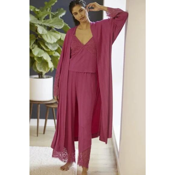 NEW Anthropologie Pink Ilia Maxi Boho Robe - Size: XS/S - Picture 1 of 7